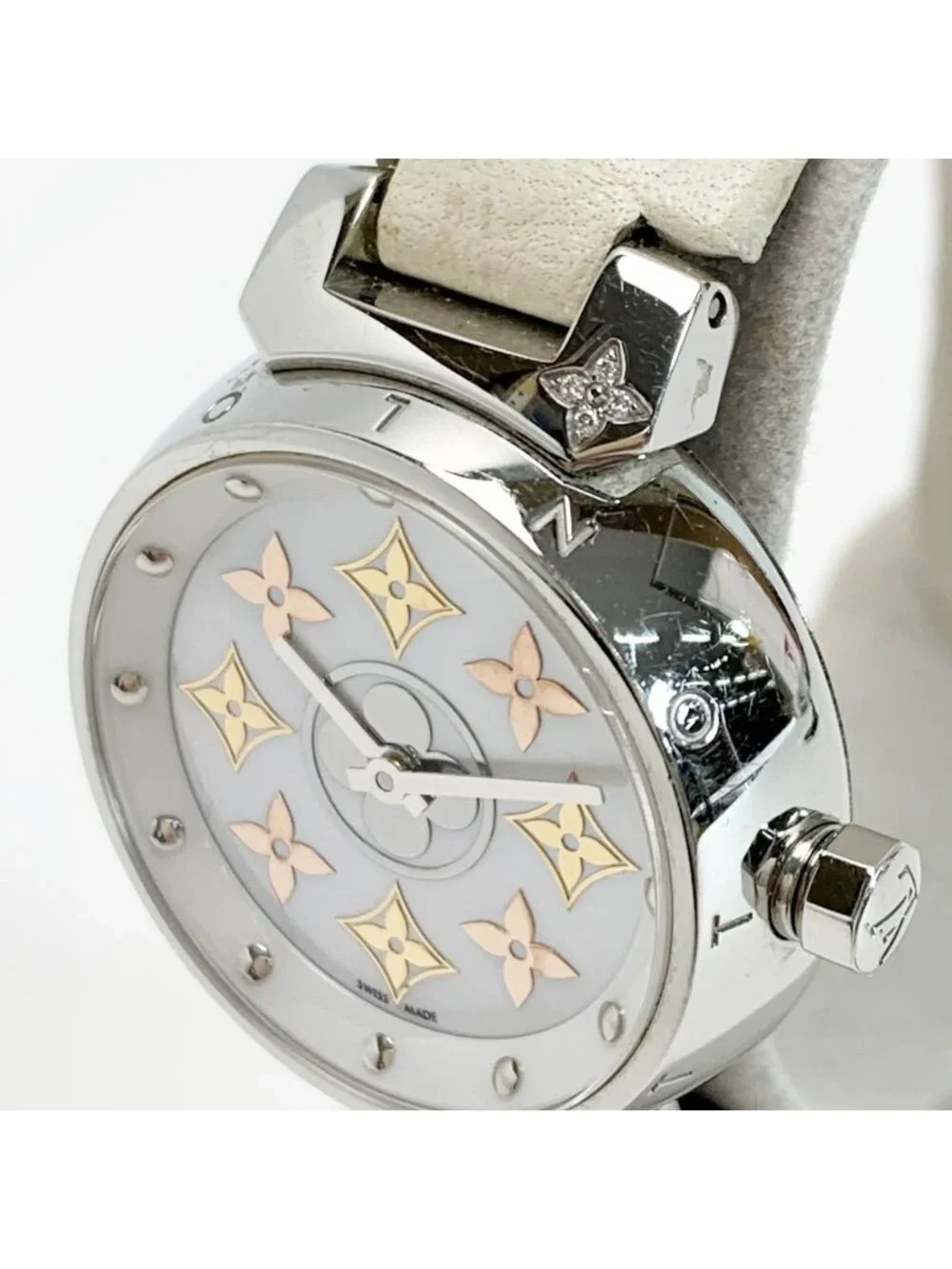 Louis Vuitton Tambour Idylle Blossom Quartz Watch Leather